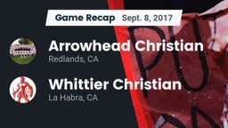 Recap: Arrowhead Christian  vs. Whittier Christian  2017