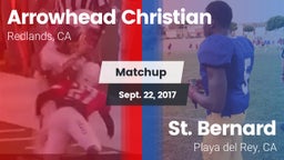 Matchup: Arrowhead Christian vs. St. Bernard  2017