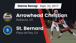 Recap: Arrowhead Christian  vs. St. Bernard  2017