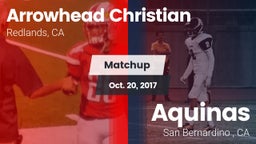 Matchup: Arrowhead Christian vs. Aquinas   2017