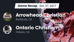 Recap: Arrowhead Christian  vs. Ontario Christian  2017