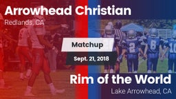 Matchup: Arrowhead Christian vs. Rim of the World  2018