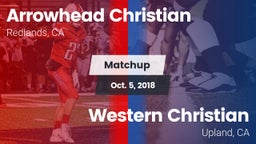 Matchup: Arrowhead Christian vs. Western Christian  2018