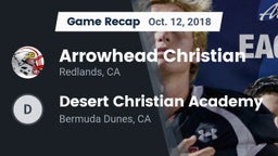Recap: Arrowhead Christian  vs. Desert Christian Academy 2018