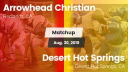 Matchup: Arrowhead Christian vs. Desert Hot Springs  2019