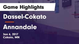 Dassel-Cokato  vs Annandale  Game Highlights - Jan 6, 2017