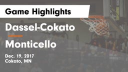 Dassel-Cokato  vs Monticello  Game Highlights - Dec. 19, 2017