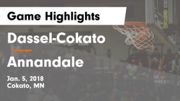 Dassel-Cokato  vs Annandale  Game Highlights - Jan. 5, 2018