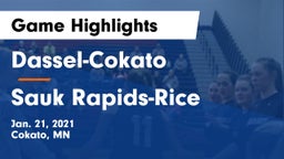 Dassel-Cokato  vs Sauk Rapids-Rice  Game Highlights - Jan. 21, 2021