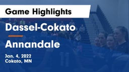 Dassel-Cokato  vs Annandale  Game Highlights - Jan. 4, 2022