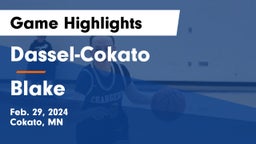 Dassel-Cokato  vs Blake  Game Highlights - Feb. 29, 2024