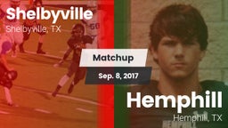 Matchup: Shelbyville High vs. Hemphill  2017