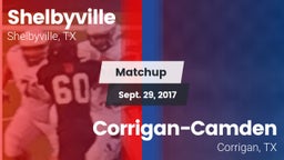 Matchup: Shelbyville High vs. Corrigan-Camden  2017