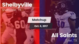 Matchup: Shelbyville High vs. All Saints  2017