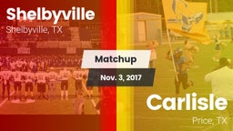 Matchup: Shelbyville High vs. Carlisle  2017