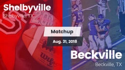 Matchup: Shelbyville High vs. Beckville  2018