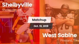 Matchup: Shelbyville High vs. West Sabine  2018