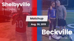 Matchup: Shelbyville High vs. Beckville  2019