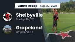 Recap: Shelbyville  vs. Grapeland  2021