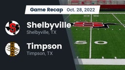 Recap: Shelbyville  vs. Timpson  2022