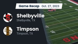 Recap: Shelbyville  vs. Timpson  2023