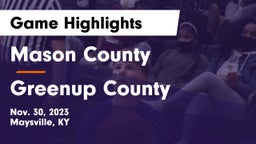 Mason County  vs Greenup County  Game Highlights - Nov. 30, 2023