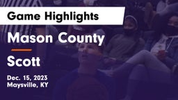 Mason County  vs Scott  Game Highlights - Dec. 15, 2023