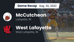 Recap: McCutcheon  vs. West Lafayette  2022