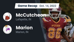 Recap: McCutcheon  vs. Marion  2022