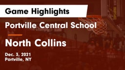 Portville Central School vs North Collins  Game Highlights - Dec. 3, 2021