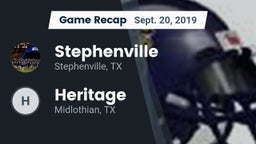Recap: Stephenville  vs. Heritage  2019