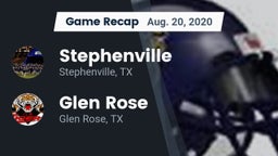 Recap: Stephenville  vs. Glen Rose  2020