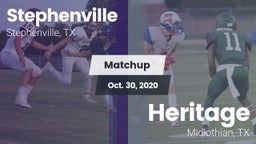 Matchup: Stephenville High vs. Heritage  2020