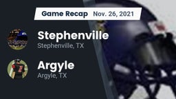 Recap: Stephenville  vs. Argyle  2021