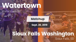 Matchup: Watertown High vs. Sioux Falls Washington  2019