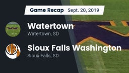 Recap: Watertown  vs. Sioux Falls Washington  2019