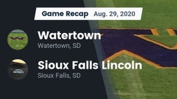 Recap: Watertown  vs. Sioux Falls Lincoln  2020