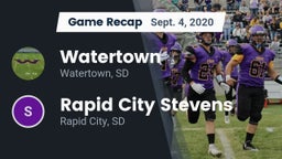 Recap: Watertown  vs. Rapid City Stevens  2020