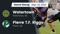 Recap: Watertown  vs. Pierre T.F. Riggs  2022