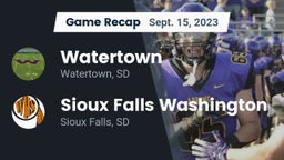 Recap: Watertown  vs. Sioux Falls Washington  2023