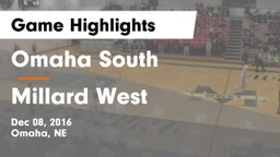 Omaha South  vs Millard West  Game Highlights - Dec 08, 2016