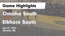 Omaha South  vs Elkhorn South  Game Highlights - Jan 21, 2017