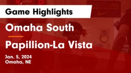 Omaha South  vs Papillion-La Vista  Game Highlights - Jan. 5, 2024