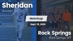 Matchup: Sheridan  vs. Rock Springs  2020