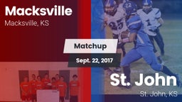 Matchup: Macksville High vs. St. John  2017