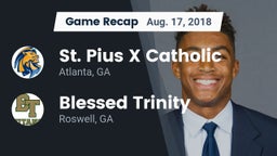 Recap: St. Pius X Catholic  vs. Blessed Trinity  2018