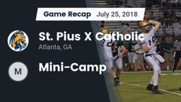 Recap: St. Pius X Catholic  vs. Mini-Camp 2018