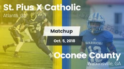 Matchup: St. Pius X Catholic vs. Oconee County  2018