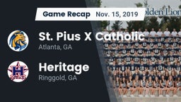 Recap: St. Pius X Catholic  vs. Heritage  2019