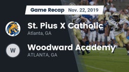 Recap: St. Pius X Catholic  vs. Woodward Academy  2019